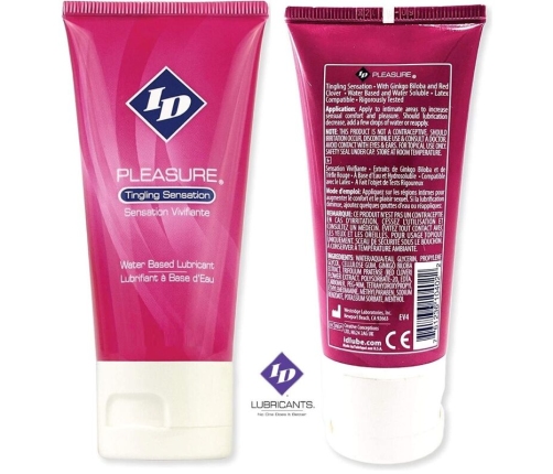 ID PLEASURE - LUBRICANTE BASE AGUA TINGING SENSATION TRAVEL TUBE 60 ML