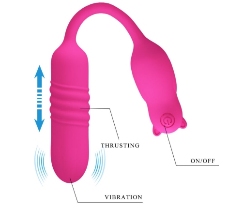 PRETTY LOVE - NOBIKUMA BALA VIBRADORA DE SILICONA ROSA