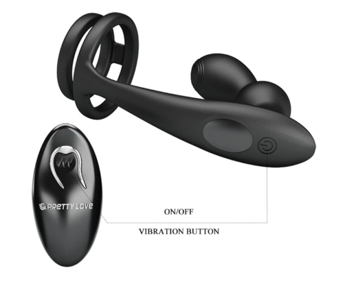 PRETTY LOVE - MARSHALL ANILLO PARA PENE + PLUG ANAL VIBRATORIO & CONTROL REMOTO
