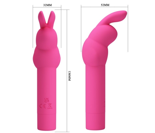 PRETTY LOVE - GERARDO FUSCHIA RABBIT SILICONE VIBRATOR