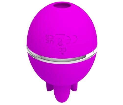PRETTY LOVE - GEMINI BALL PURPLE ROUND SILICONE VIBRATOR