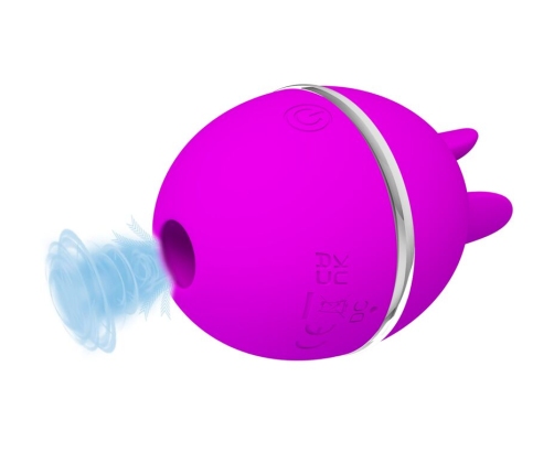 PRETTY LOVE - GEMINI BALL PURPLE ROUND SILICONE VIBRATOR