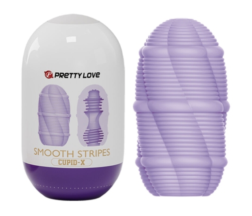 PRETTY LOVE - SMOOTH STRIPES CUPID MASTURBATOR EGG