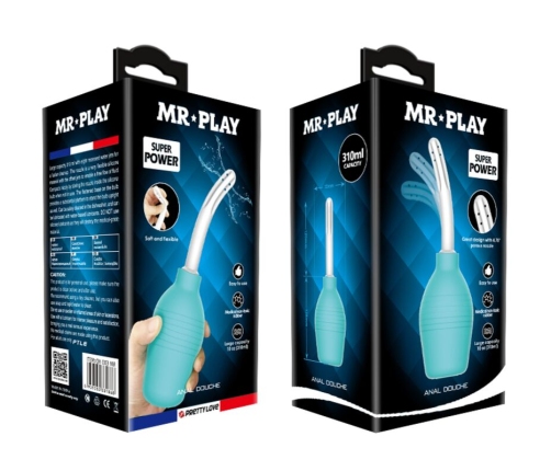 MR PLAY - ANAL PEAR BLUE RUBBER SHOWER