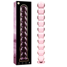 NEBULA SERIES BY IBIZA - MODEL 22 DILDO BOROSILICATE GLASS PINK 21.5 CM -O- 2.5 CM