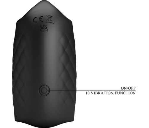 PRETTY LOVE - MANUAL MASTURBATOR FOR GLAND RECHARGEABLE VIBRATOR