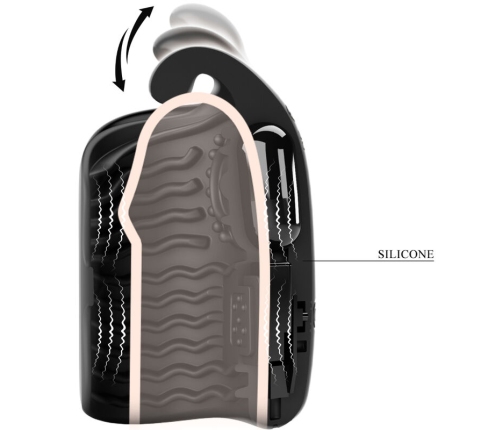 PRETTY LOVE - MANUAL MASTURBATOR FOR GLAND RECHARGEABLE VIBRATOR