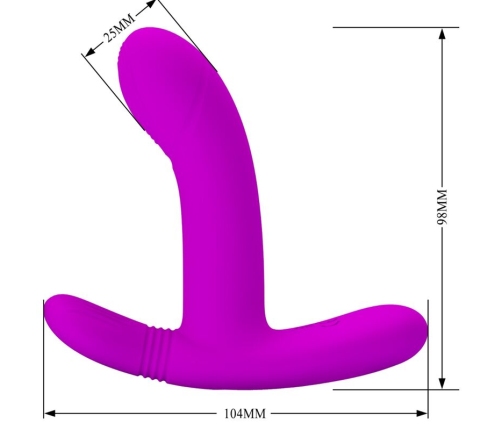 PRETTY LOVE - GERI MASAJEADOR CLITORIS CONTROL REMOTO ROSA