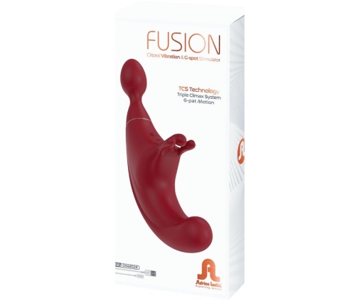 ADRIEN LASTIC - FUSION TRIPLE CLITORIS STIMULATOR & G-SPOT RED