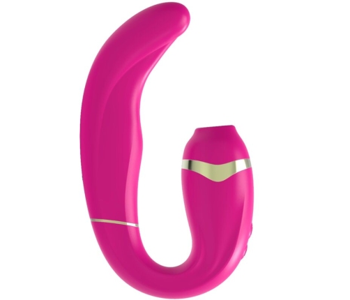 ADRIEN LASTIC - MYG CLITORIS SUCTION AND G-SPOT STIMULATOR PINK