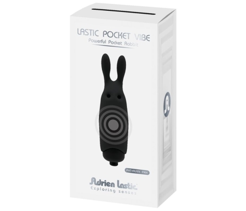 ADRIEN LASTIC - LASTIC POCKET BLACK RABBIT VIBRATOR