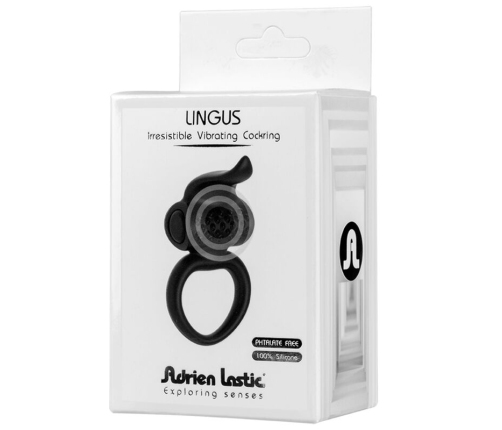 ADRIEN LASTIC - LINGUS BLACK VIBRATOR RING