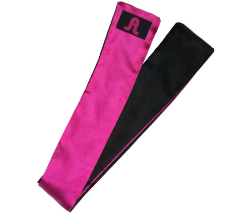 ADRIEN LASTIC - REVERSIBLE SATIN PINK/BLACK BANDAGE