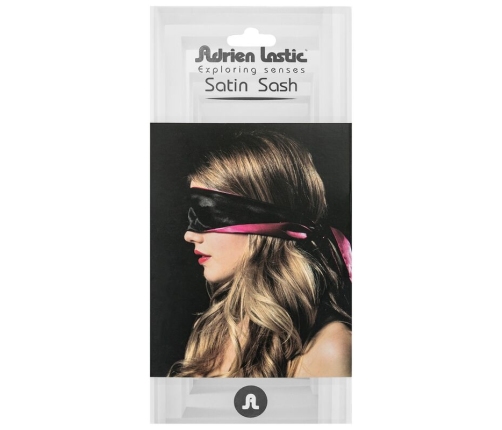 ADRIEN LASTIC - REVERSIBLE SATIN PINK/BLACK BANDAGE