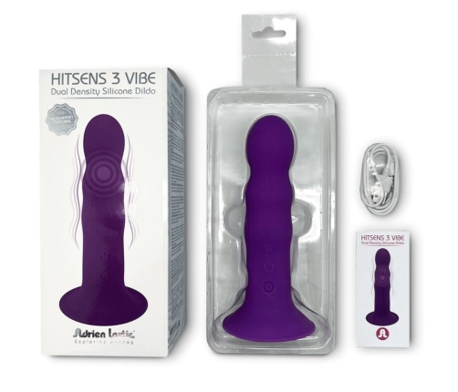 ADRIEN LASTIC - HITSENS VIBE 3 SILICONE DILDO VIOLET