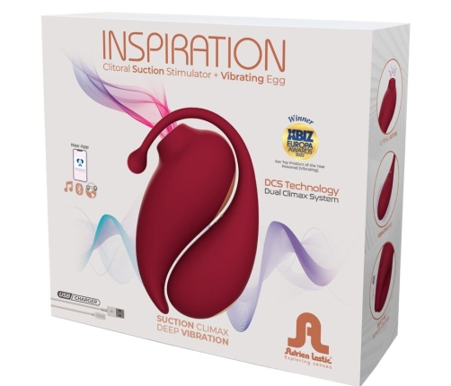 ADRIEN LASTIC - INSPIRATION CLITORIS SUCKER + RED VIBRATING EGG - FREE APP