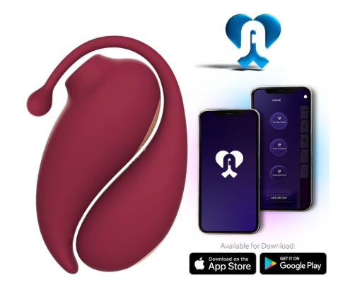 ADRIEN LASTIC - INSPIRATION CLITORIS SUCKER + RED VIBRATING EGG - FREE APP