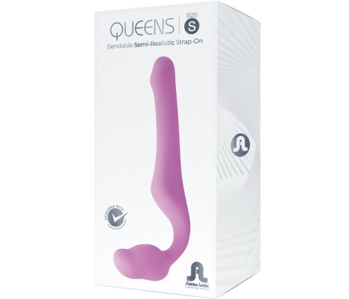 ADRIEN LASTIC - QUEENS STRAP-ON FLEXIBLE PINK SIZE S