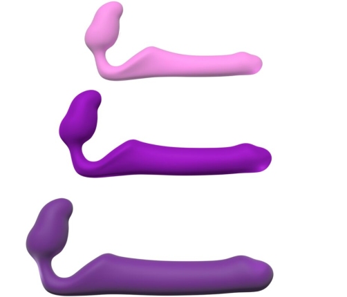 ADRIEN LASTIC - QUEENS STRAP-ON FLEXIBLE PINK SIZE S