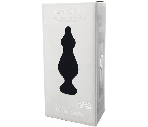 ADRIEN LASTIC - AMUSE ANAL PLUG SILICONE BLACK SIZE L
