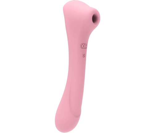 FEMINTIMATE - DAISY MASSAGER SUCTION AND VIBRATOR PINK