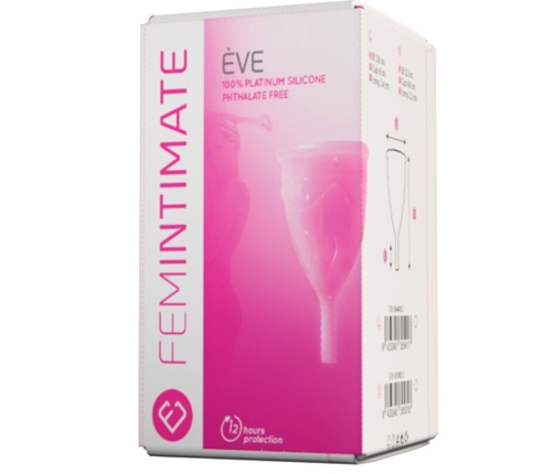 FEMINTIMATE - EVE SILICONE MENSTRUAL CUP - SIZE L