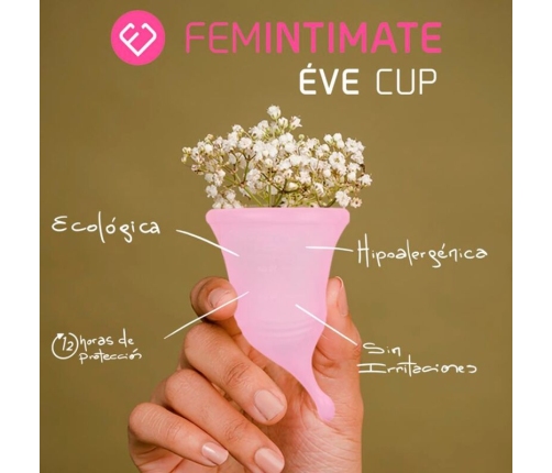 FEMINTIMATE - EVE NEW SILICONE MENSTRUAL CUP - SIZE M