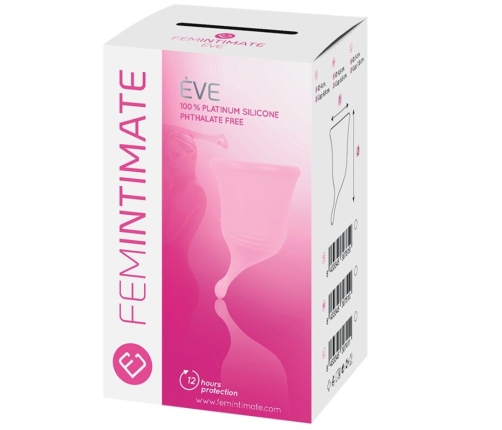 FEMINTIMATE - EVE NEW SILICONE MENSTRUAL CUP - SIZE M