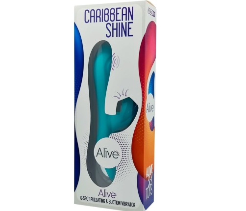 ALIVE - CARIBBEAN SHINE VIBRATOR & SUCTION BLUE