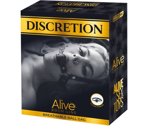 ALIVE - DISCRETION BREATHABLE GAG BLACK