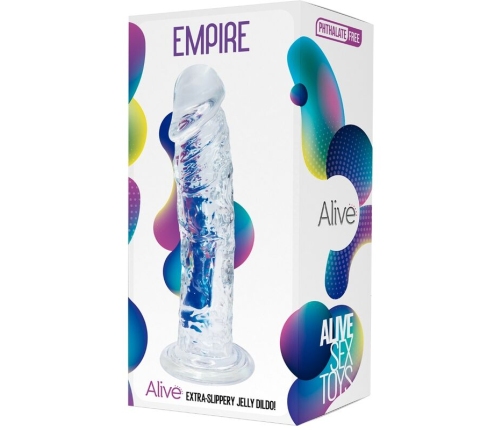 ALIVE - EMPIRE REALISTIC PENIS TRANSPARENT 19.3 CM