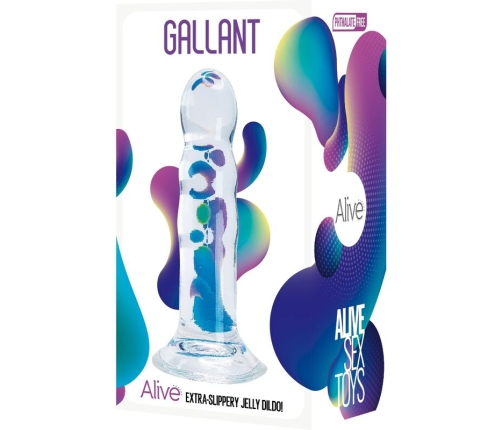 ALIVE - GALLANT REALISTIC PENIS TRANSPARENT 14 CM