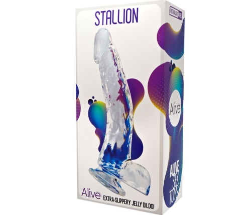 ALIVE - STALLION REALISTIC PENIS TRANSPARENT 22 CM