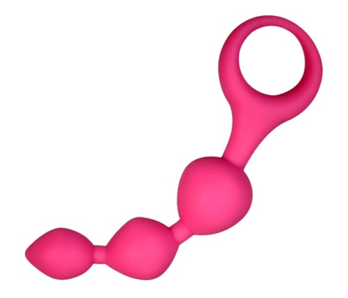 ALIVE - TRIBALL PINK SILICONE ANAL BALLS 15 CM