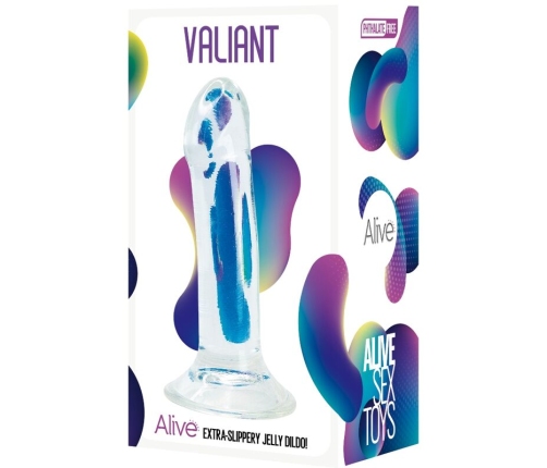 ALIVE - VALIANT REALISTIC PENIS TRANSPARENT 16 CM