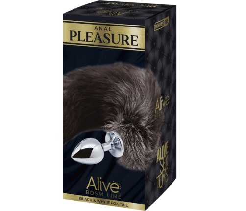 ALIVE - ANAL PLEASURE PLUG METAL FOX TAIL SIZE M