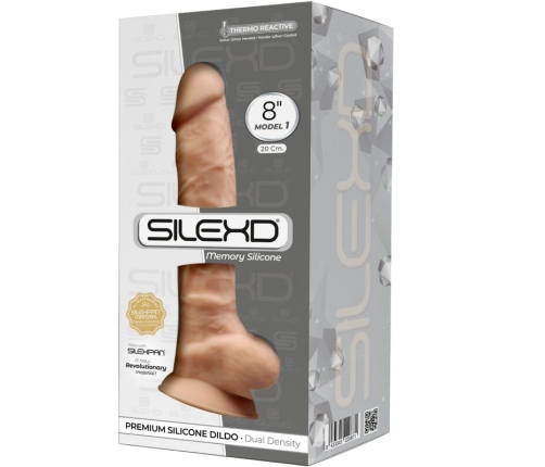 SILEXD - MODELO 1 PENE REALÍSTICO SILICONA PREMIUM SILEXPAN 20 CM