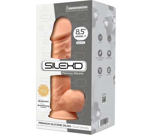 SILEXD - MODELO 1 PENE REALÍSTICO SILICONA PREMIUM SILEXPAN 21.5 CM
