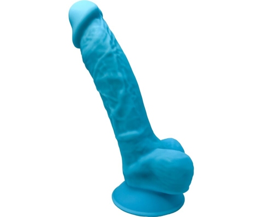 SILEXD - MODEL 1 REALISTIC PENIS PREMIUM SILEXPAN SILICONE BLUE 17.5 CM