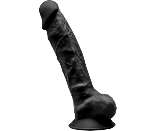 SILEXD - MODEL 1 REALISTIC PENIS PREMIUM SILEXPAN SILICONE BLACK 23 CM