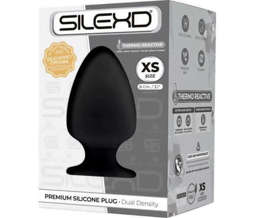 SILEXD - MODELO 1 PLUG ANAL SILICONA PREMIUM SILEXPAN PREMIUM TERMORREACTIVO TALLA XS
