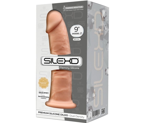 SILEXD - MODELO 2 PENE REALÍSTICO SILICONA PREMIUM SILEXPAN 23 CM