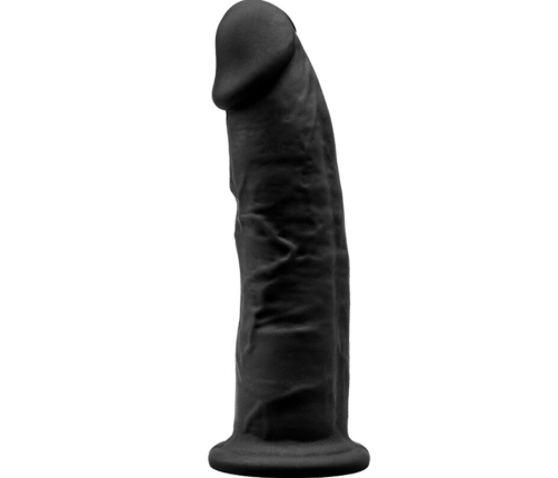 SILEXD - MODELO 2 PENE REALÍSTICO SILICONA PREMIUM SILEXPAN NEGRO 15 CM