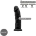 SILEXD - MODELO 2 PENE REALÍSTICO SILICONA PREMIUM SILEXPAN NEGRO 15 CM