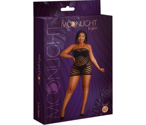MOONLIGHT - MODEL 10 MESH DRESS BLACK PLUS SIZE