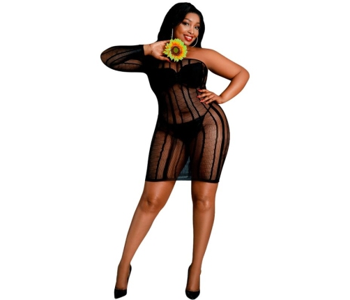 MOONLIGHT - MODEL 5 DRESS BLACK PLUS SIZE