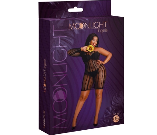 MOONLIGHT - MODEL 5 DRESS BLACK PLUS SIZE