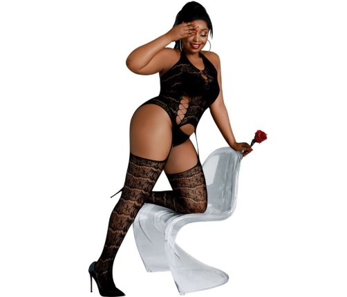 MOONLIGHT - MODEL 2 BODYSTOCKING BLACK PLUS SIZE