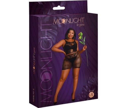 MOONLIGHT - MODEL 1 DRESS BLACK PLUS SIZE
