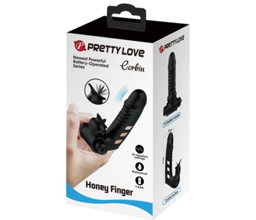 PRETTY LOVE - CORBIN BLACK VIBRATOR FINGER COVER